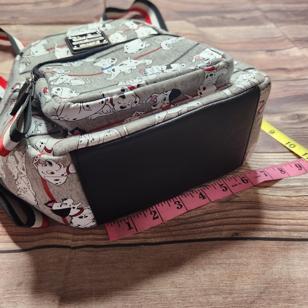 Disney Parks Loungefly Backpack 101 Dalmatians Gray Stripe - Picture 4 of 8